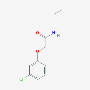 molecular formula C13H18ClNO2 B4463227 2-(3-chlorophenoxy)-N-(2-methylbutan-2-yl)acetamide 