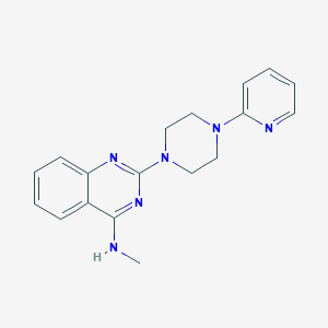 N-methyl-2-[4-(2-pyridinyl)-1-piperazinyl]-4-quinazolinamine