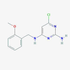 molecular formula C12H13ClN4O B4463243 6-chloro-N~4~-(2-methoxybenzyl)-2,4-pyrimidinediamine 