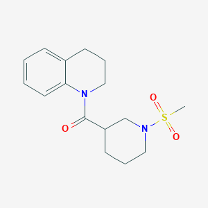 molecular formula C16H22N2O3S B4463244 1-{[1-(methylsulfonyl)-3-piperidinyl]carbonyl}-1,2,3,4-tetrahydroquinoline 
