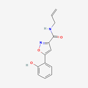 molecular formula C13H12N2O3 B4463254 N-allyl-5-(2-hydroxyphenyl)-3-isoxazolecarboxamide 