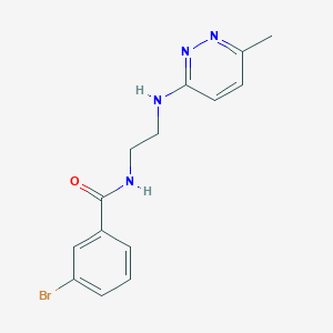 3-bromo-N-{2-[(6-methyl-3-pyridazinyl)amino]ethyl}benzamide