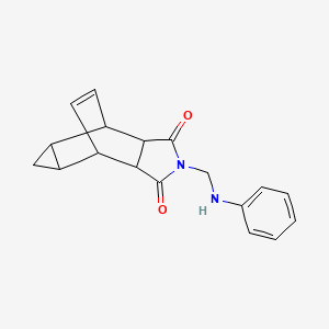 4-(anilinomethyl)-4-azatetracyclo[5.3.2.0~2,6~.0~8,10~]dodec-11-ene-3,5-dione