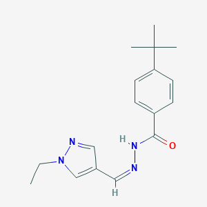 4-tert-butyl-N'-[(1-ethyl-1H-pyrazol-4-yl)methylene]benzohydrazide