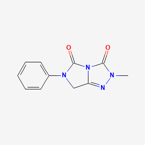 molecular formula C11H10N4O2 B4463356 2-methyl-6-phenyl-6,7-dihydro-3H-imidazo[5,1-c][1,2,4]triazole-3,5(2H)-dione 