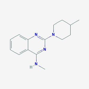 N-methyl-2-(4-methyl-1-piperidinyl)-4-quinazolinamine