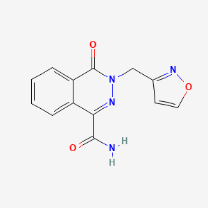 molecular formula C13H10N4O3 B4463403 3-(3-isoxazolylmethyl)-4-oxo-3,4-dihydro-1-phthalazinecarboxamide 