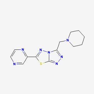 3-(1-piperidinylmethyl)-6-(2-pyrazinyl)[1,2,4]triazolo[3,4-b][1,3,4]thiadiazole