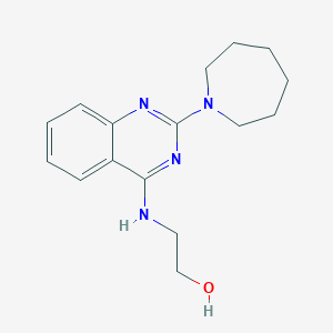 2-{[2-(1-azepanyl)-4-quinazolinyl]amino}ethanol