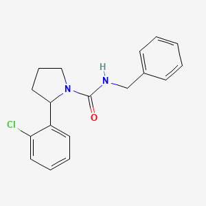 molecular formula C18H19ClN2O B4463453 N-benzyl-2-(2-chlorophenyl)-1-pyrrolidinecarboxamide 