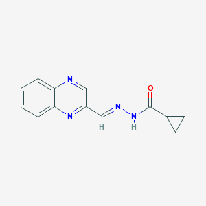 N'-[(E)-quinoxalin-2-ylmethylidene]cyclopropanecarbohydrazide