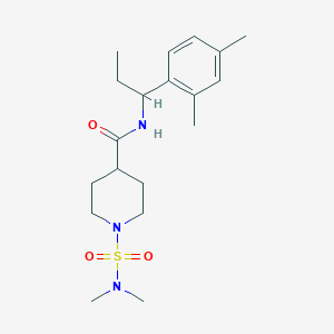 molecular formula C19H31N3O3S B4463480 1-[(dimethylamino)sulfonyl]-N-[1-(2,4-dimethylphenyl)propyl]-4-piperidinecarboxamide 