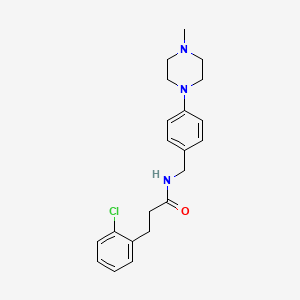 3-(2-chlorophenyl)-N-[4-(4-methyl-1-piperazinyl)benzyl]propanamide