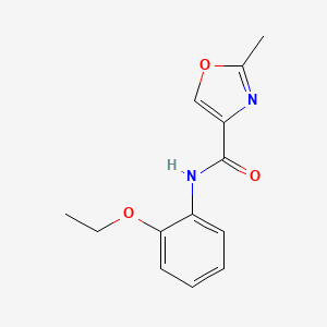 molecular formula C13H14N2O3 B4463647 N-(2-ethoxyphenyl)-2-methyl-1,3-oxazole-4-carboxamide 
