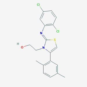 2-(2-[(2,5-dichlorophenyl)imino]-4-(2,5-dimethylphenyl)-1,3-thiazol-3(2H)-yl)ethanol