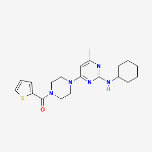 N-cyclohexyl-4-methyl-6-[4-(2-thienylcarbonyl)-1-piperazinyl]-2-pyrimidinamine