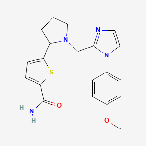 5-(1-{[1-(4-methoxyphenyl)-1H-imidazol-2-yl]methyl}-2-pyrrolidinyl)-2-thiophenecarboxamide