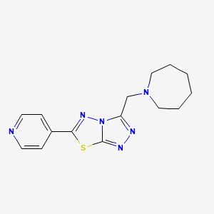 3-(1-azepanylmethyl)-6-(4-pyridinyl)[1,2,4]triazolo[3,4-b][1,3,4]thiadiazole