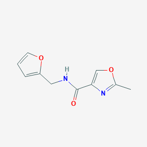 molecular formula C10H10N2O3 B4463759 N-(2-furylmethyl)-2-methyl-1,3-oxazole-4-carboxamide 