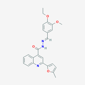 N'-(4-ethoxy-3-methoxybenzylidene)-2-(5-methyl-2-furyl)-4-quinolinecarbohydrazide