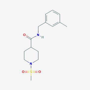 N-(3-methylbenzyl)-1-(methylsulfonyl)-4-piperidinecarboxamide