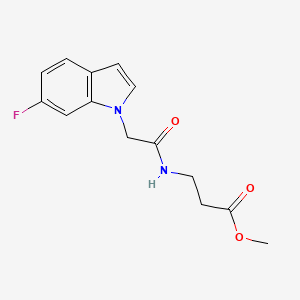 methyl N-[(6-fluoro-1H-indol-1-yl)acetyl]-beta-alaninate