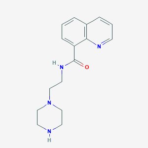 N-[2-(1-piperazinyl)ethyl]-8-quinolinecarboxamide