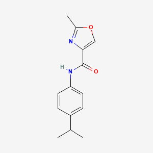molecular formula C14H16N2O2 B4463894 N-(4-isopropylphenyl)-2-methyl-1,3-oxazole-4-carboxamide 
