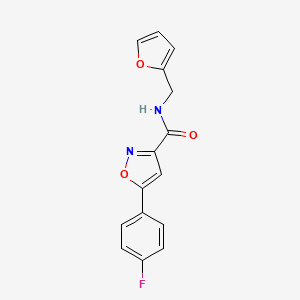 5-(4-fluorophenyl)-N-(2-furylmethyl)-3-isoxazolecarboxamide