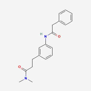 molecular formula C19H22N2O2 B4463903 N,N-dimethyl-3-{3-[(phenylacetyl)amino]phenyl}propanamide 