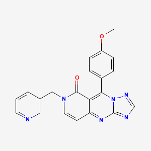 9-(4-methoxyphenyl)-7-(3-pyridinylmethyl)pyrido[4,3-d][1,2,4]triazolo[1,5-a]pyrimidin-8(7H)-one