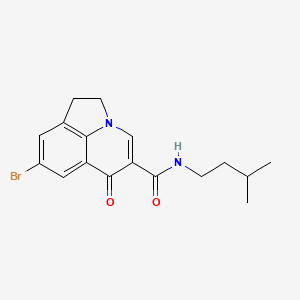 molecular formula C17H19BrN2O2 B4463947 8-bromo-N-(3-methylbutyl)-6-oxo-1,2-dihydro-6H-pyrrolo[3,2,1-ij]quinoline-5-carboxamide 
