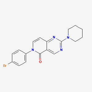 molecular formula C18H17BrN4O B4463950 6-(4-bromophenyl)-2-(1-piperidinyl)pyrido[4,3-d]pyrimidin-5(6H)-one 
