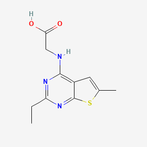 N-(2-ethyl-6-methylthieno[2,3-d]pyrimidin-4-yl)glycine