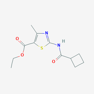 Ethyl 2-[(cyclobutylcarbonyl)amino]-4-methyl-1,3-thiazole-5-carboxylate