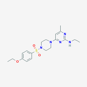 4-{4-[(4-ethoxyphenyl)sulfonyl]-1-piperazinyl}-N-ethyl-6-methyl-2-pyrimidinamine