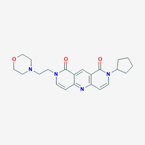 molecular formula C22H26N4O3 B4464020 2-cyclopentyl-8-[2-(4-morpholinyl)ethyl]pyrido[4,3-b]-1,6-naphthyridine-1,9(2H,8H)-dione 