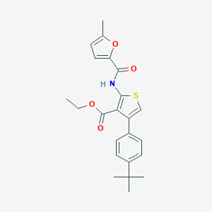 molecular formula C23H25NO4S B446407 Ethyl 4-(4-tert-butylphenyl)-2-[(5-methyl-2-furoyl)amino]-3-thiophenecarboxylate 