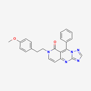 molecular formula C23H19N5O2 B4464084 7-[2-(4-methoxyphenyl)ethyl]-9-phenylpyrido[4,3-d][1,2,4]triazolo[1,5-a]pyrimidin-8(7H)-one 
