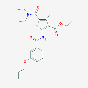 Ethyl 5-[(diethylamino)carbonyl]-4-methyl-2-[(3-propoxybenzoyl)amino]thiophene-3-carboxylate