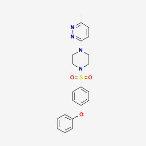 3-methyl-6-{4-[(4-phenoxyphenyl)sulfonyl]-1-piperazinyl}pyridazine