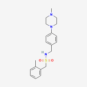 molecular formula C20H27N3O2S B4464177 1-(2-methylphenyl)-N-[4-(4-methyl-1-piperazinyl)benzyl]methanesulfonamide 