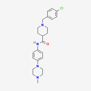 1-(4-chlorobenzyl)-N-[4-(4-methyl-1-piperazinyl)phenyl]-4-piperidinecarboxamide