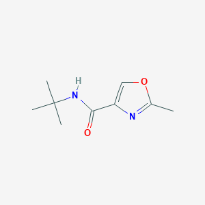 molecular formula C9H14N2O2 B4464195 N-(tert-butyl)-2-methyl-1,3-oxazole-4-carboxamide 