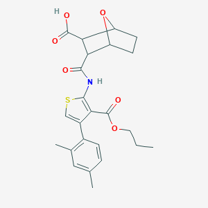 3-({[4-(2,4-Dimethylphenyl)-3-(propoxycarbonyl)-2-thienyl]amino}carbonyl)-7-oxabicyclo[2.2.1]heptane-2-carboxylic acid