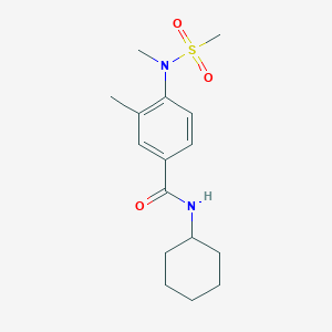 N-cyclohexyl-3-methyl-4-[methyl(methylsulfonyl)amino]benzamide