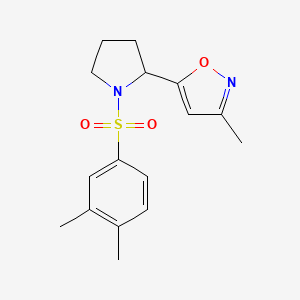 5-{1-[(3,4-dimethylphenyl)sulfonyl]-2-pyrrolidinyl}-3-methylisoxazole