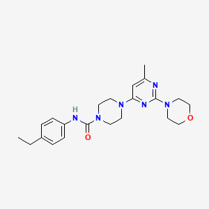N-(4-ethylphenyl)-4-[6-methyl-2-(4-morpholinyl)-4-pyrimidinyl]-1-piperazinecarboxamide
