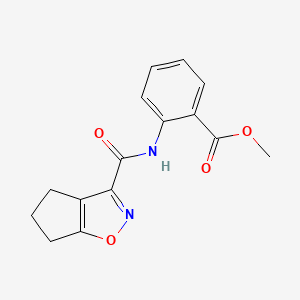 methyl 2-[(5,6-dihydro-4H-cyclopenta[d]isoxazol-3-ylcarbonyl)amino]benzoate
