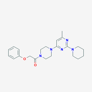 4-methyl-6-[4-(phenoxyacetyl)-1-piperazinyl]-2-(1-piperidinyl)pyrimidine